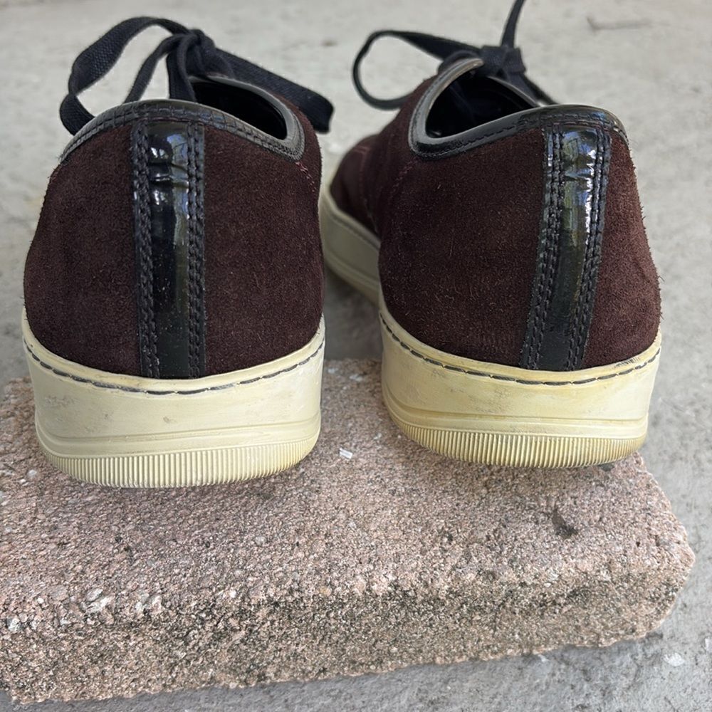 Lanvin toe cap suede sneakers - Picture 5 of 8